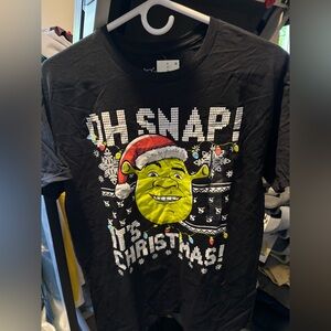 Oh Snap! Christmas Graphic Tee - Black